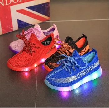 2017 Fashion Children Casual Boys Girls Lace-up Shoes Kids Breathable Sports Shoes Rubber bottom LED Lighted Sneakers
2017 Fashion Children Casual Boys Girls Lace-up Shoes Kids Breathable Sports Shoes Rubber bottom LED Lighted Sneakers