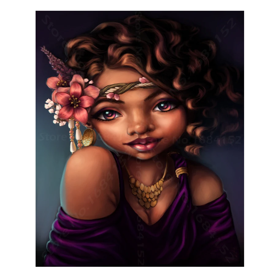 Full Diamond Embroidery African girl Diy Diamond Painting Cross Stitch Kits 5D Diamond Mosaic Crafts and art Home Decor A379
Full Diamond Embroidery African girl Diy Diamond Painting Cross Stitch Kits 5D Diamond Mosaic Crafts and art Home Decor A379