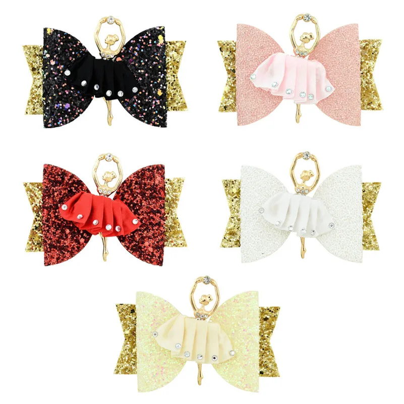 Ballet Girls Hair Clips for Girls Kids 3.54 Inch Double Layer Shing Glitter Bows Hairpins Barrettes Hairgrips Hair Accessories
Ballet Girls Hair Clips for Girls Kids 3.54 Inch Double Layer Shing Glitter Bows Hairpins Barrettes Hairgrips Hair Accessories