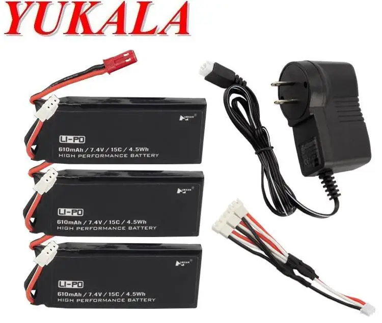 Free Shipping 7.4v 610 Mah Li-polymer battery*3pcs+wall charger for H502S H502E RC quadcopter RC drone 4pcs/set
Free Shipping 7.4v 610 Mah Li-polymer battery*3pcs+wall charger for H502S H502E RC quadcopter RC drone 4pcs/set