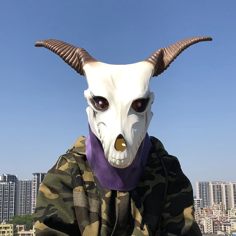 Cheap New Anime Mahoutsukai no Yome Cosplay Costumes Ancient Magus' Bride Elias Ainsworth Cosplay Mask Goat Mask Halloween
Cheap New Anime Mahoutsukai no Yome Cosplay Costumes Ancient Magus' Bride Elias Ainsworth Cosplay Mask Goat Mask Halloween