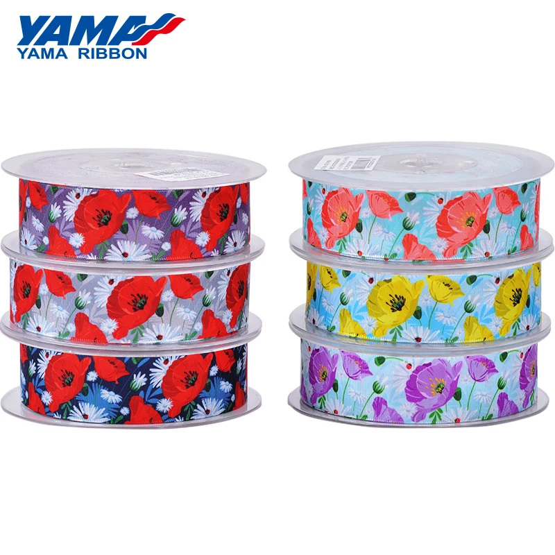 YAMA DIY Flower Printed Ribbon 25mm 1" inch 100Yards/roll Diy Gifts Wedding Party Decoration Ribbons for Craft Decorative
YAMA DIY Flower Printed Ribbon 25mm 1" inch 100Yards/roll Diy Gifts Wedding Party Decoration Ribbons for Craft Decorative