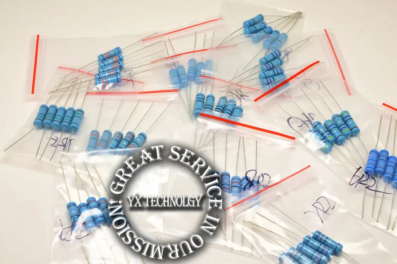 3W 13 kind * 5 PCs = 65 PCs (0.33ohm-8.2ohm) 1% metal film resistors assorted kit
3W 13 kind * 5 PCs = 65 PCs (0.33ohm-8.2ohm) 1% metal film resistors assorted kit