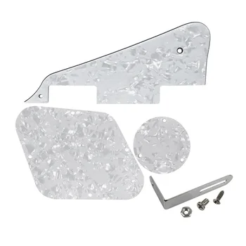 NEW White Pearl Electric Guitar Pickguard & Cavity Guitar Cover & Switch Cover & Bracket for LP Guitar Accessories
NEW White Pearl Electric Guitar Pickguard & Cavity Guitar Cover & Switch Cover & Bracket for LP Guitar Accessories