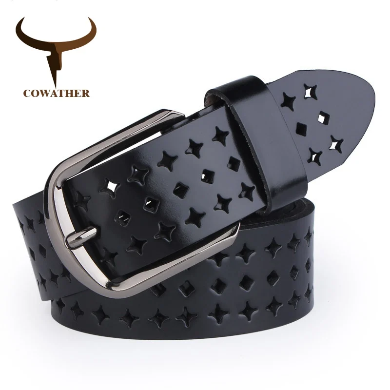 COWATHER 2019 new Women Cow Genuine leather belts hollow Korea fashion for women female pin buckle belt NQSK002 length 100-125CM
COWATHER 2019 new Women Cow Genuine leather belts hollow Korea fashion for women female pin buckle belt NQSK002 length 100-125CM