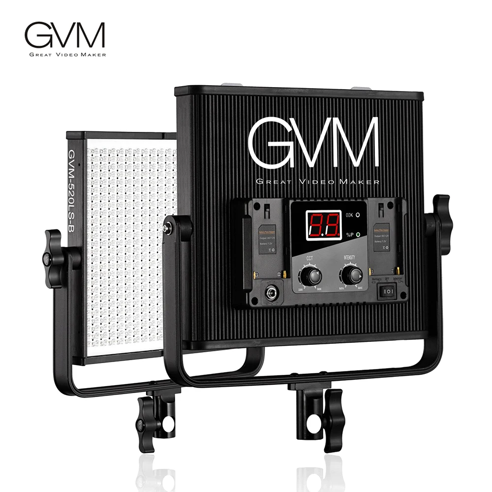 GVM GVM-520LS-B LED Video Panel Light Aluminum Alloy Housing with U-Bracket for Photography Interview Studio Lighting 30W
GVM GVM-520LS-B LED Video Panel Light Aluminum Alloy Housing with U-Bracket for Photography Interview Studio Lighting 30W