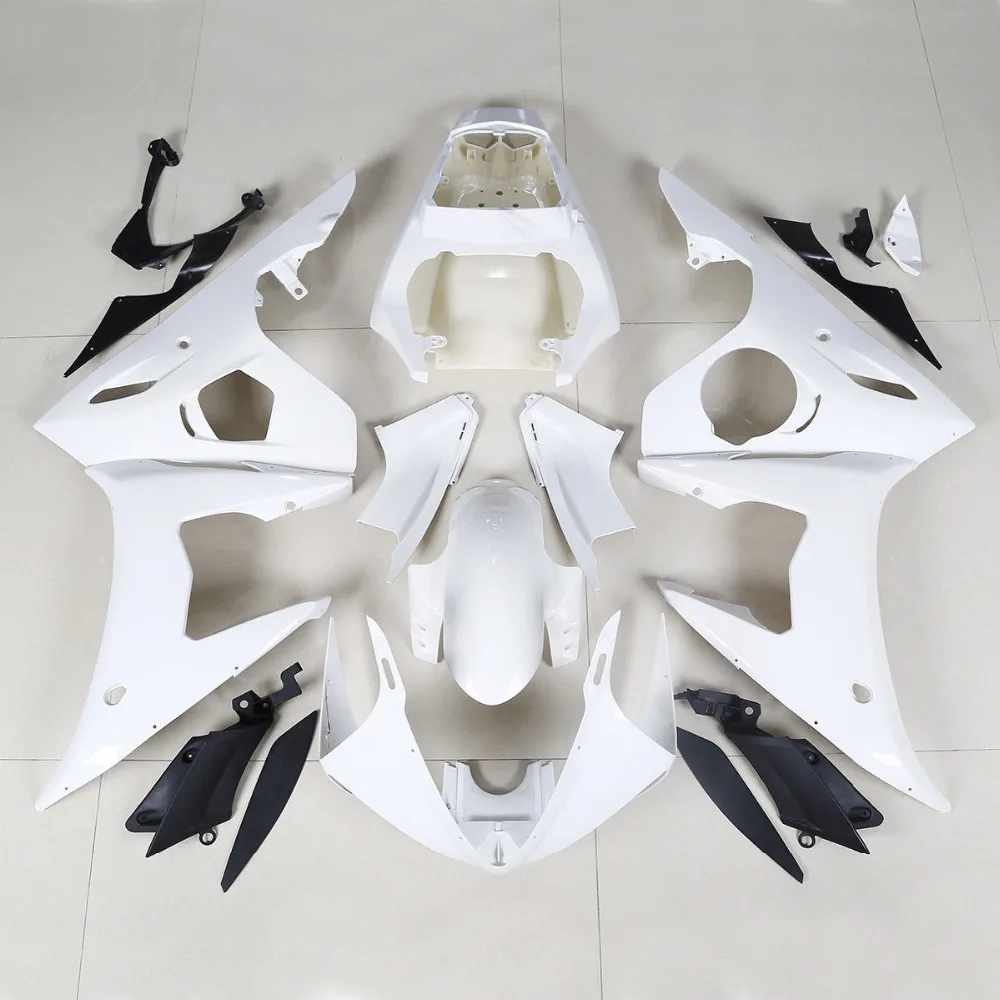 Motorcycle ABS White Unpainted Fairing BodyWork Kit Fit For Yamaha YZF-R6 YZF R6 2005 INJECTION MOLDED
Motorcycle ABS White Unpainted Fairing BodyWork Kit Fit For Yamaha YZF-R6 YZF R6 2005 INJECTION MOLDED
