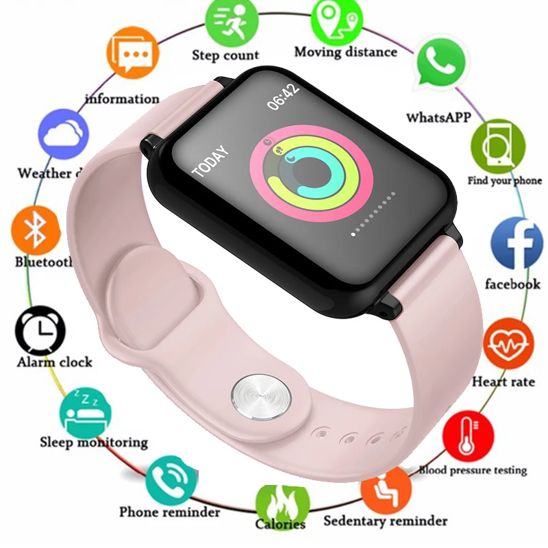 Women Smart watches Waterproof Sports For Iphone phone Smartwatch Heart Rate Monitor Blood Pressure Functions For kid Fitness
Women Smart watches Waterproof Sports For Iphone phone Smartwatch Heart Rate Monitor Blood Pressure Functions For kid Fitness