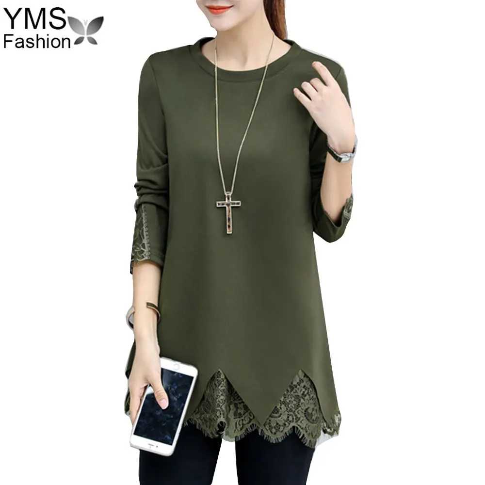 Autumn Winter Women Long Blouse Shirt 2019 Korean Long Sleeve Lace Hem Lady Shirts Casual Irregular Tops Plus Size 5XL Blouses
Autumn Winter Women Long Blouse Shirt 2019 Korean Long Sleeve Lace Hem Lady Shirts Casual Irregular Tops Plus Size 5XL Blouses