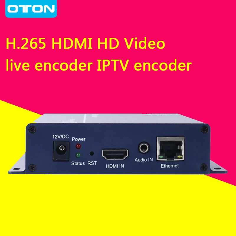 OTON T-105 H.265 HDMI HD Video live encoder IPTV streaming encoder, max input & output 1080P 60fps HDMI Video Encoder
OTON T-105 H.265 HDMI HD Video live encoder IPTV streaming encoder, max input & output 1080P 60fps HDMI Video Encoder