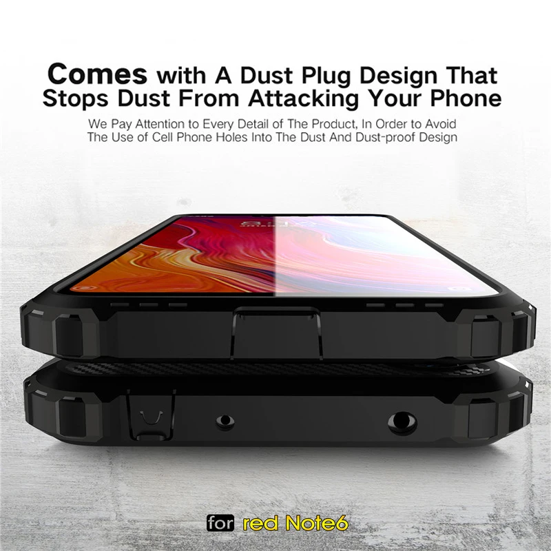 Rugged Dual Layer Armor Case for Xiaomi Redmi Note 6 Pro Case Heavy Duty Shockproof Cases Cover for Xiaomi Redmi Note 6 Note6
Rugged Dual Layer Armor Case for Xiaomi Redmi Note 6 Pro Case Heavy Duty Shockproof Cases Cover for Xiaomi Redmi Note 6 Note6