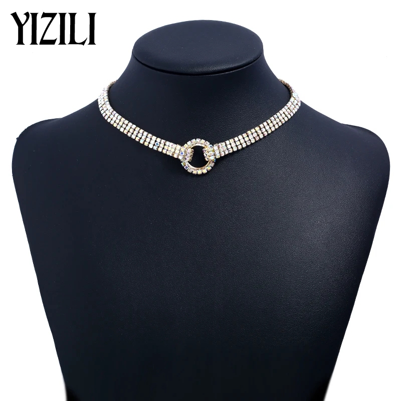 YIZILI 2018 Necklace Vintage Simple Rhinestone Crystal Statement female Big Fashion Women Jewelry party Gifts X018
YIZILI 2018 Necklace Vintage Simple Rhinestone Crystal Statement female Big Fashion Women Jewelry party Gifts X018