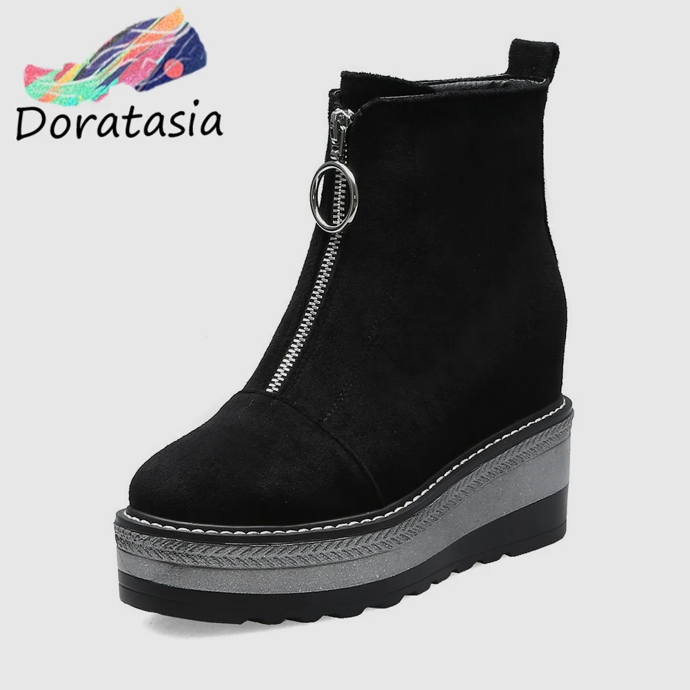 DORATASIA Brand New Height Increasion Zip Flat Platform Women Shoes Woman Casual Party Ol Soft Autumn Winter Ankle Boots
DORATASIA Brand New Height Increasion Zip Flat Platform Women Shoes Woman Casual Party Ol Soft Autumn Winter Ankle Boots