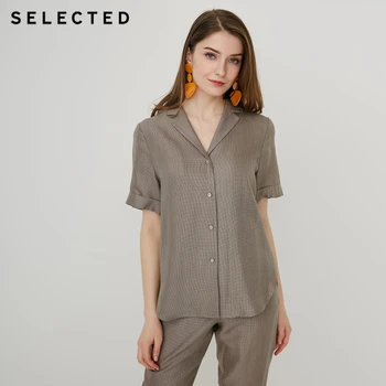 SELECTED Women's Summer Jacquard Turn-down Collar Loose Fit Short-sleeved Tops S|419204505
SELECTED Women's Summer Jacquard Turn-down Collar Loose Fit Short-sleeved Tops S|419204505