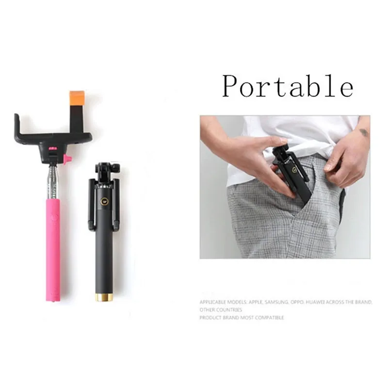 Selfiestick Palo Selfi Stik Monopod Camera Mini Pau De Selfie Universal Extendable Handheld Holder Perche Selfie Stick Monopod