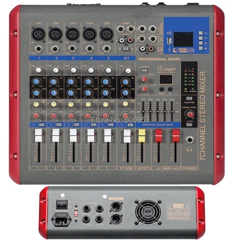 Pro 7 Channel Power Digital Mixer 1200 Watts 2 in 1 Function Amplifier + Microphone Mixing Console with USB DSP Bluetooth
Pro 7 Channel Power Digital Mixer 1200 Watts 2 in 1 Function Amplifier + Microphone Mixing Console with USB DSP Bluetooth