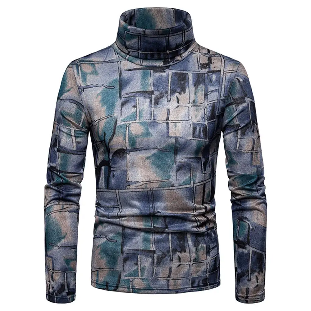 Men Retro Color Block Lines Print High Neck Long Sleeve Jumper Slim Pullover Tops
Men Retro Color Block Lines Print High Neck Long Sleeve Jumper Slim Pullover Tops
