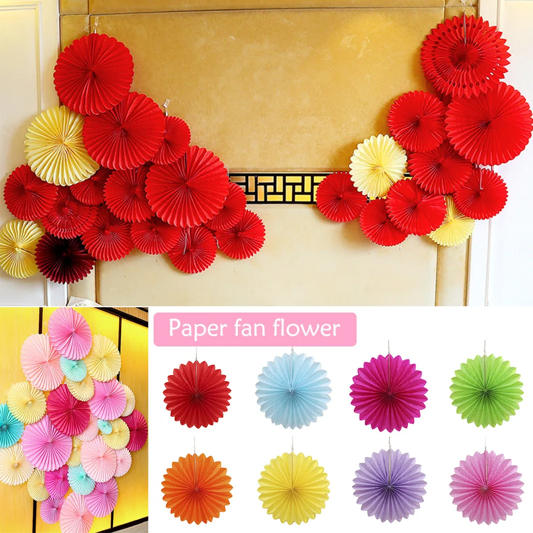 Christmas Party 15cm-30cm Crafts Paper Fan For Wedding Baby Showers Birthday Home Halloween Decoration
Christmas Party 15cm-30cm Crafts Paper Fan For Wedding Baby Showers Birthday Home Halloween Decoration