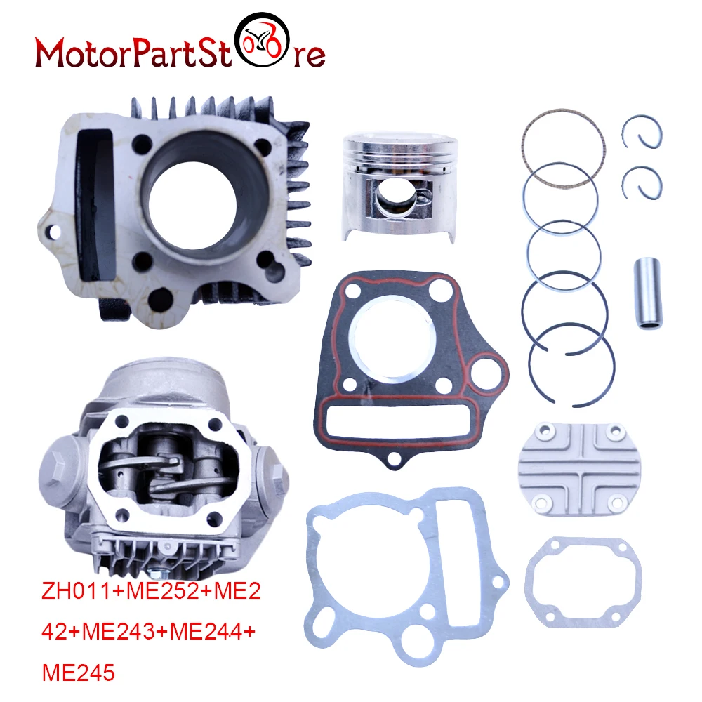 Image 47mm Cylinder Head Piston Rings Gaskets Kit for Honda C90 Trail 90 Scooter Moped 90cc 86CM3 Motorcycle Dirt Pit Bike ATV Parts