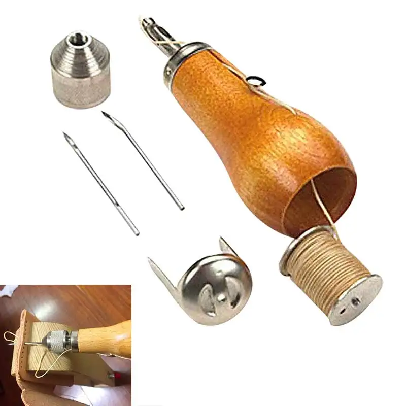 Image Needle Arts   Craft Speedy Stitcher Sewing Awl Tool Kit for Leather Sail   Canvas Heavy Repair Sewing Tools   Accessory