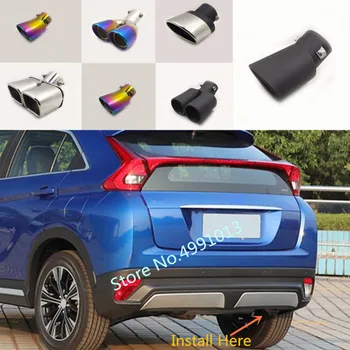 Car rear back Cover Stainless steel Muffler End Tail Pipe Dedicate outlet Exhaust 1pcs For Mitsubishi Eclipse Cross 2018 2019
Car rear back Cover Stainless steel Muffler End Tail Pipe Dedicate outlet Exhaust 1pcs For Mitsubishi Eclipse Cross 2018 2019