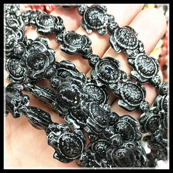 40pcs Handmade Carving Ceramic Beads Turtles size 14x17mm black Porcelain Beads accessories For Women's Bracelet Making fits
40pcs Handmade Carving Ceramic Beads Turtles size 14x17mm black Porcelain Beads accessories For Women's Bracelet Making fits