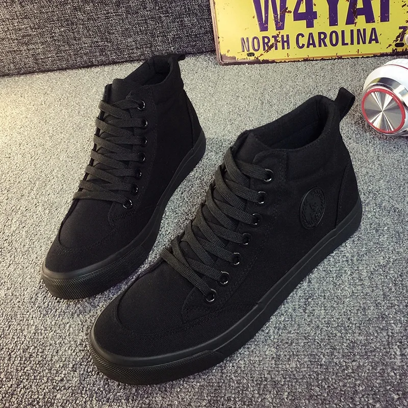 High Top White Black Canvas Shoes Skull Punk Men's Flats New 2018 Fashion Men Fashion Sneakers Lace Up Breathable Casual Shoes
High Top White Black Canvas Shoes Skull Punk Men's Flats New 2018 Fashion Men Fashion Sneakers Lace Up Breathable Casual Shoes