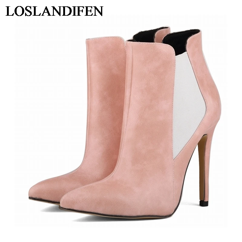 2018 Women High Quality Autumn Winter Genuine Leather Shoes Woman Fashion Pointed Toe Thin High Heels Ankle Boots NLK-C0087
2018 Women High Quality Autumn Winter Genuine Leather Shoes Woman Fashion Pointed Toe Thin High Heels Ankle Boots NLK-C0087