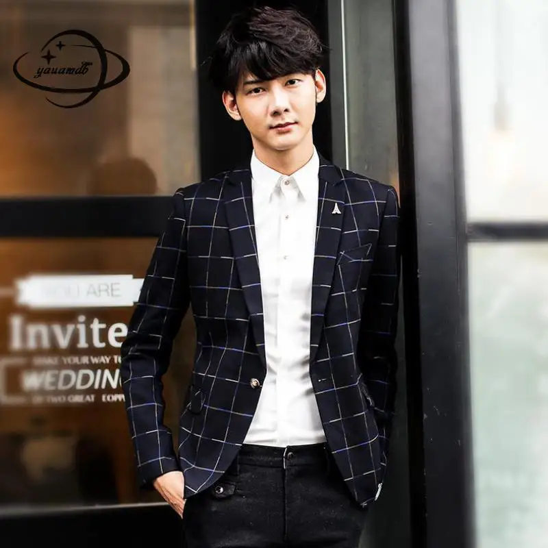 YAUAMDB men blazers 2018 spring autumn size S-3XL male suit jackets plaid clothing pockets single button casual man clothes y133
YAUAMDB men blazers 2018 spring autumn size S-3XL male suit jackets plaid clothing pockets single button casual man clothes y133