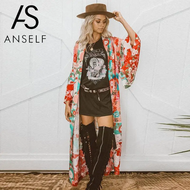 2019 Summer Women Chiffon Blouses Long Kimonos Cardigan Floral Print Long Sleeve Shirts Loose Outerwear Bikini Cover Ups female
2019 Summer Women Chiffon Blouses Long Kimonos Cardigan Floral Print Long Sleeve Shirts Loose Outerwear Bikini Cover Ups female