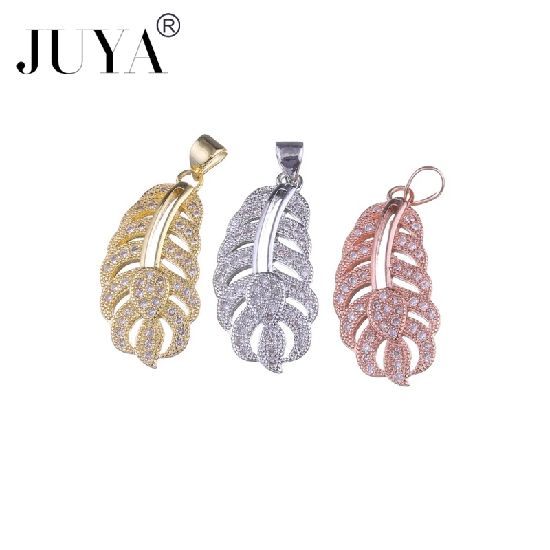 Supplies For Jewelry Micro Pave CZ Rhinestone Gold Plated Feather Charm Pendants For Bracelet Necklace Jewelry Making
Supplies For Jewelry Micro Pave CZ Rhinestone Gold Plated Feather Charm Pendants For Bracelet Necklace Jewelry Making
