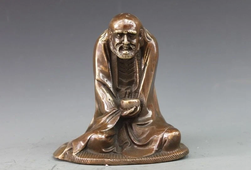 6"Chinese Buddhism Bronze Copper Damo Bodhidharma Dharma ancestors Buddha Statue a 0518
6"Chinese Buddhism Bronze Copper Damo Bodhidharma Dharma ancestors Buddha Statue a 0518