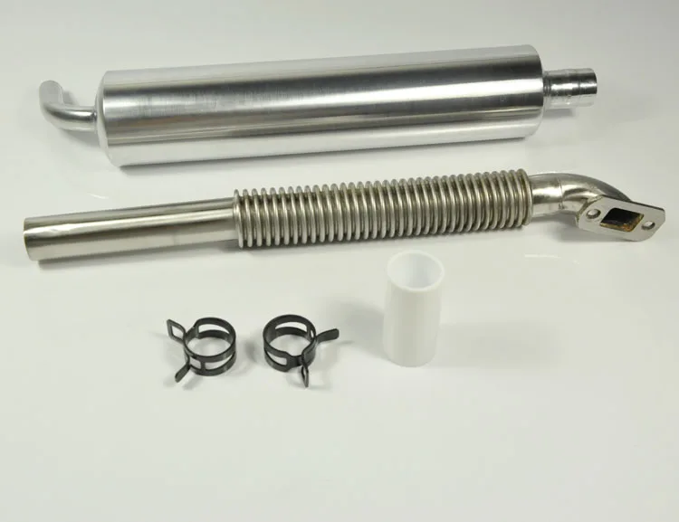DLE55-60cc Universal Rear Exhaust Pipe Muffler Set For Fixed Wing RC Airplane Model
DLE55-60cc Universal Rear Exhaust Pipe Muffler Set For Fixed Wing RC Airplane Model