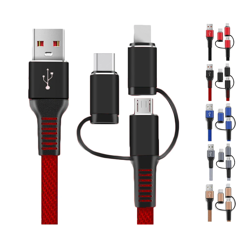3 in 1 Mobile Phone Cables Braided Micro USB Type-C 8 Pin Charging Wire Replacement for Xiaomi/Huawei Sync Data Cord
3 in 1 Mobile Phone Cables Braided Micro USB Type-C 8 Pin Charging Wire Replacement for Xiaomi/Huawei Sync Data Cord