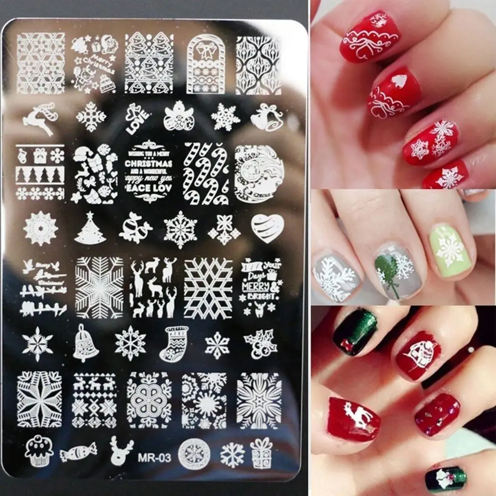 1PC New Design Christmas Decorations Snowflake Nail Stamping Plates Nail Art Image Stamp Plates Manicure Template Nail
1PC New Design Christmas Decorations Snowflake Nail Stamping Plates Nail Art Image Stamp Plates Manicure Template Nail