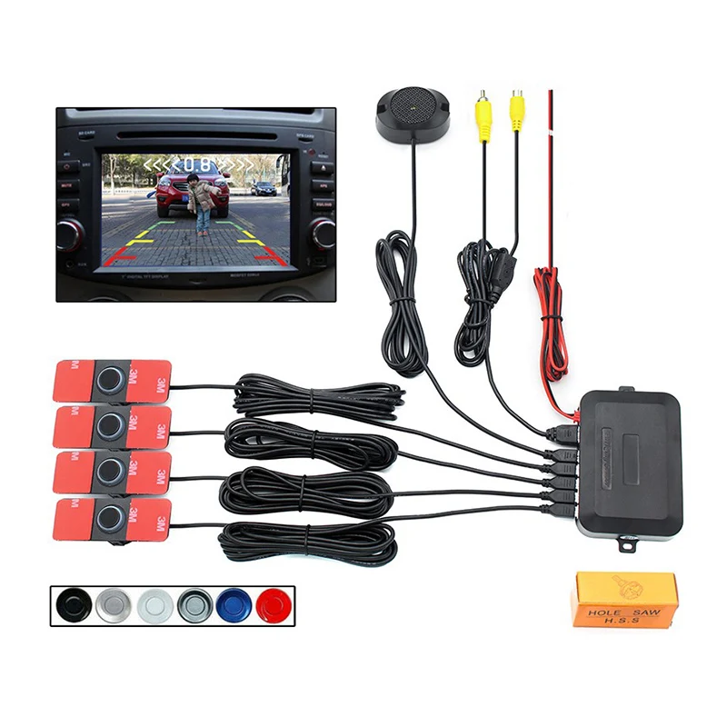 4 Sensors New Visible Dual Core CPU Car Video Parking Sensor Reverse Backup Radar Alarm System+ 16mm Flat sensors wing pz600
4 Sensors New Visible Dual Core CPU Car Video Parking Sensor Reverse Backup Radar Alarm System+ 16mm Flat sensors wing pz600
