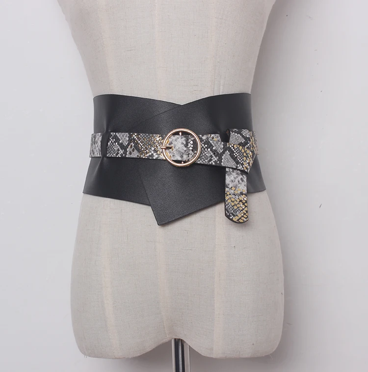 Women's runway fashion PU leather Cummerbunds female Dress coat Corsets Waistband Belts decoration wide belt R1161
Women's runway fashion PU leather Cummerbunds female Dress coat Corsets Waistband Belts decoration wide belt R1161