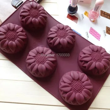50pcs/lot six lattices sunflower soap mold silicone bakeware baking mold moon cake mold #SK-01
50pcs/lot six lattices sunflower soap mold silicone bakeware baking mold moon cake mold #SK-01