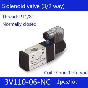 3V110-06-NC solenoid Air Valve 3Port 2 Position 1/8" NC Normal Closed valvula neumatico,valvula pneumatica DC12V DC24V AC220V
3V110-06-NC solenoid Air Valve 3Port 2 Position 1/8" NC Normal Closed valvula neumatico,valvula pneumatica DC12V DC24V AC220V