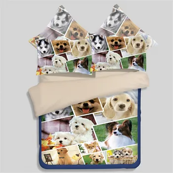 home bed set 3D bedding set cute dog Bed Linens 3/4pcs kids Print Duvet Cover flat sheet pillowcase all kind of dog Home textile
home bed set 3D bedding set cute dog Bed Linens 3/4pcs kids Print Duvet Cover flat sheet pillowcase all kind of dog Home textile