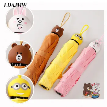 LDAJMW Cute Cartoon CreativeNew Seventy Percent off Gift umbrella Parasol Sun/Rain Folding Umbrella For Women Girl
LDAJMW Cute Cartoon CreativeNew Seventy Percent off Gift umbrella Parasol Sun/Rain Folding Umbrella For Women Girl