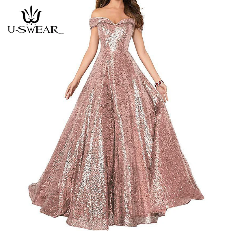 U-SWEAR Sexy Boat Neck Off the Shoulder Backless Sleeveless Long Sequin Dresses Evening Party Prom Formal Gowns Robe De Soiree
U-SWEAR Sexy Boat Neck Off the Shoulder Backless Sleeveless Long Sequin Dresses Evening Party Prom Formal Gowns Robe De Soiree