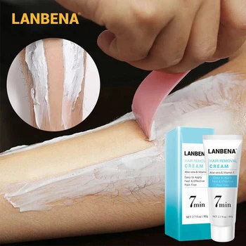 LANBENA 80g Hair Removal Cream Painless Removal Depilatory Calming Balm Gentle Effective Epilator Nourishing Repairing Body Care 
LANBENA 80g Hair Removal Cream Painless Removal Depilatory Calming Balm Gentle Effective Epilator Nourishing Repairing Body Care