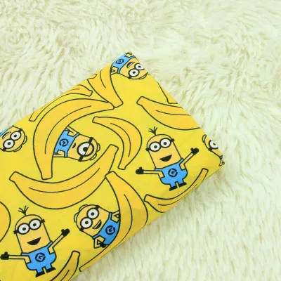 50*140cm cute cartoon Yellow banana Minions cotton Fabric Child baby boy Diy Handmade Craft Bedding quilting
50*140cm cute cartoon Yellow banana Minions cotton Fabric Child baby boy Diy Handmade Craft Bedding quilting