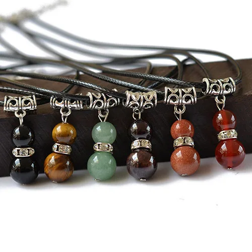 Natural Tiger Eye garnet onyx Gem Necklace black leather cord chain necklace gourd ancient silver choker necklace gift 074
Natural Tiger Eye garnet onyx Gem Necklace black leather cord chain necklace gourd ancient silver choker necklace gift 074