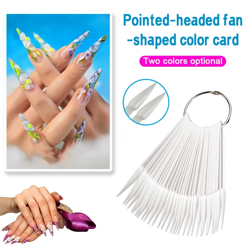40pcs Acrylic Practice Chart Palette Practice Display Tools Fake Nail Art Polish Color Card Sharp Fan Shaped Nail Art False Tips
40pcs Acrylic Practice Chart Palette Practice Display Tools Fake Nail Art Polish Color Card Sharp Fan Shaped Nail Art False Tips