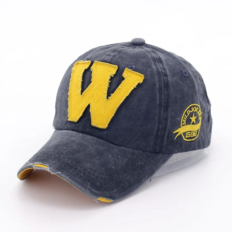 Cotton Embroidery Letter W Baseball Cap Snapback Caps Bone Casquette Hat Distressed Wearing Fitted Hat for Men Women Custom Hats
Cotton Embroidery Letter W Baseball Cap Snapback Caps Bone Casquette Hat Distressed Wearing Fitted Hat for Men Women Custom Hats