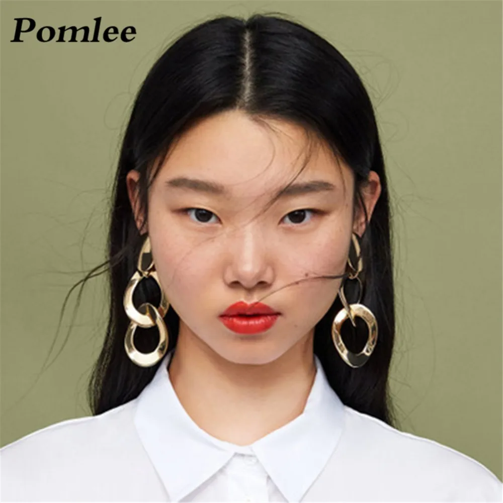 Pomlee Vintage Metal ZA Earrings for Women Gold Color Geometric Pendant 2019 New Hot Wedding Party Statement Earrings Wholesale
Pomlee Vintage Metal ZA Earrings for Women Gold Color Geometric Pendant 2019 New Hot Wedding Party Statement Earrings Wholesale