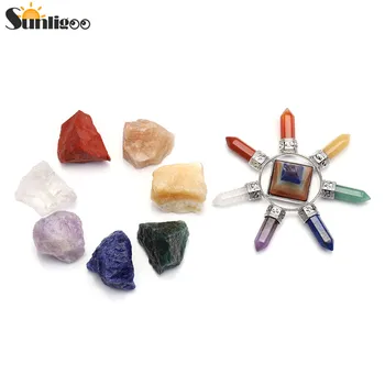Sunligoo 7 Chakra Healing Crystals Kit 7 Chakra Crystal Points Pyramid Energy Generator 7 Chakra Irregular Raw Stone Decoration
Sunligoo 7 Chakra Healing Crystals Kit 7 Chakra Crystal Points Pyramid Energy Generator 7 Chakra Irregular Raw Stone Decoration