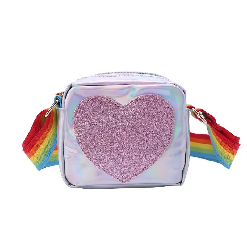 Women Girls Rainbow Shoulder Strap Love Heart Laser Waterproof Handbags Cross Body Shoulder Bags
Women Girls Rainbow Shoulder Strap Love Heart Laser Waterproof Handbags Cross Body Shoulder Bags